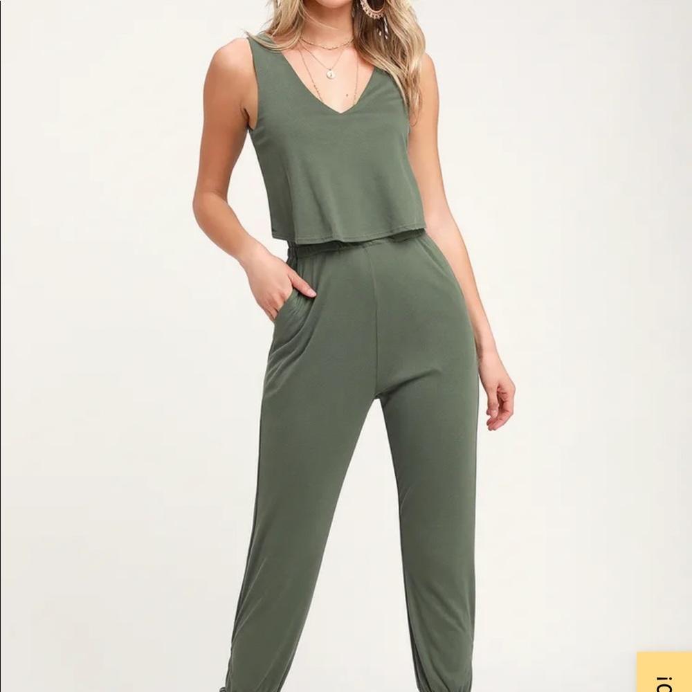 Olive jumpsuit